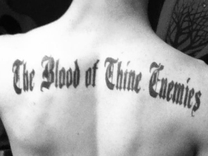 Jason Kramer The Blood of Thine Enemies Tattoo